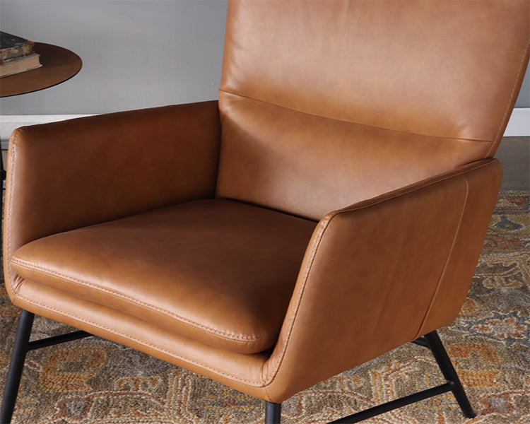 Whiskey Leather Lounge Chair
