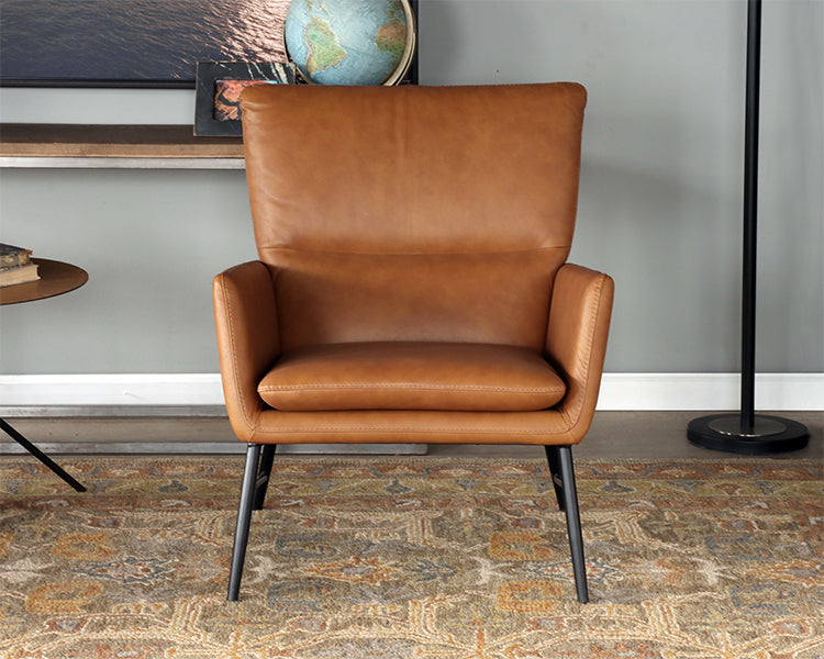 Whiskey Leather Lounge Chair
