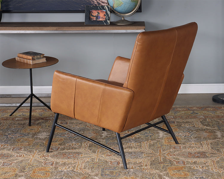 Whiskey Leather Lounge Chair