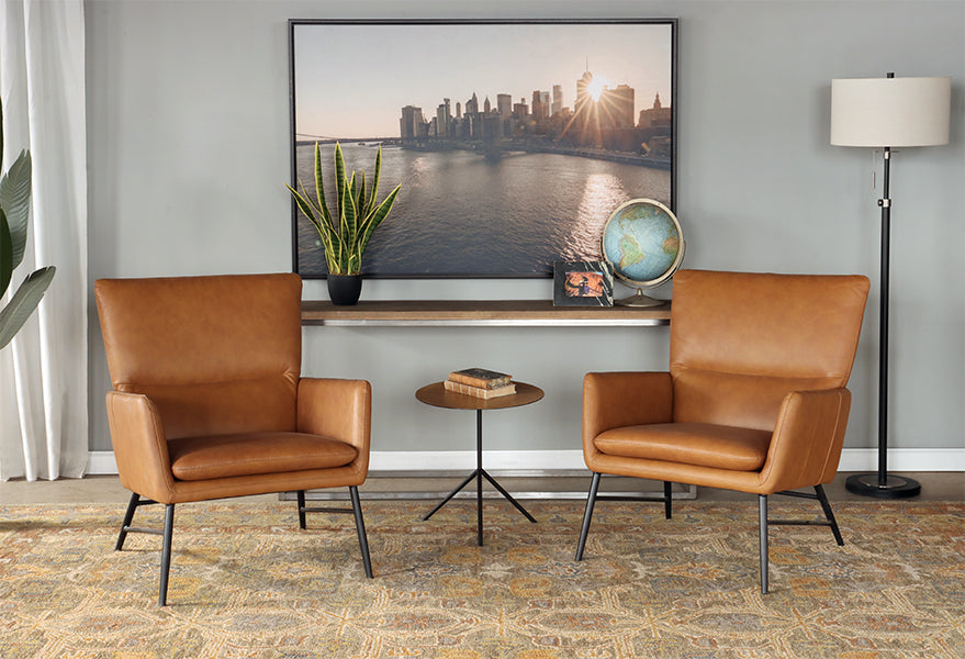 Whiskey Leather Lounge Chair