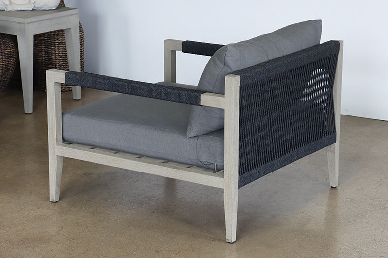Charcoal & Grey Outdoor Lounge Chair