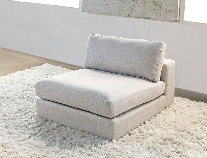 LC48 Kensington Armless Lounge Chair in Essence Natural