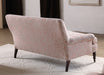 LS109 Blush Damask Loveseat with 3 Matching Throw Pillows