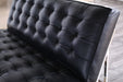 LS110 Mitchell Gold Major Love Seat in Black Leather