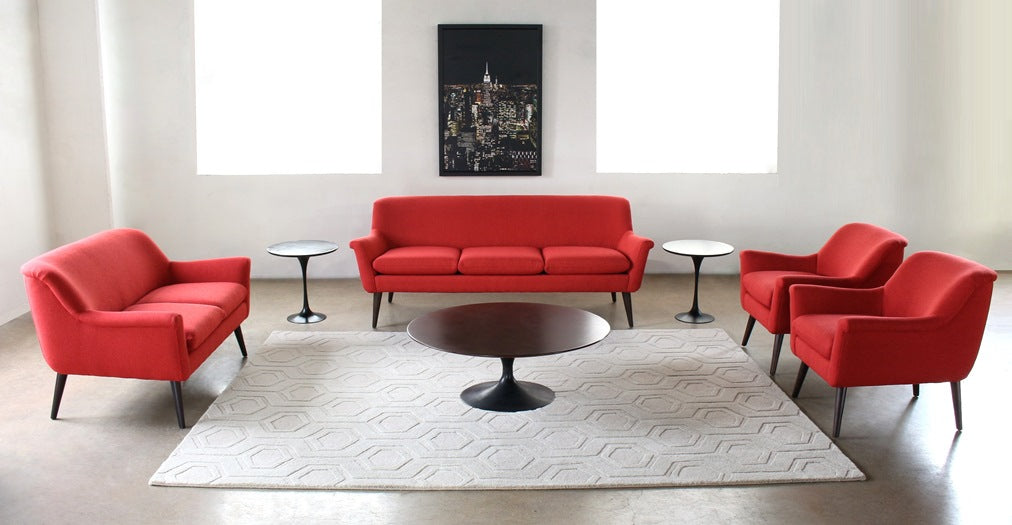CT82 Restored Saarinen Coffee Table Black With Wood Top 