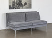 LS149 Armless Loveseat in Sanibel Charcoal
