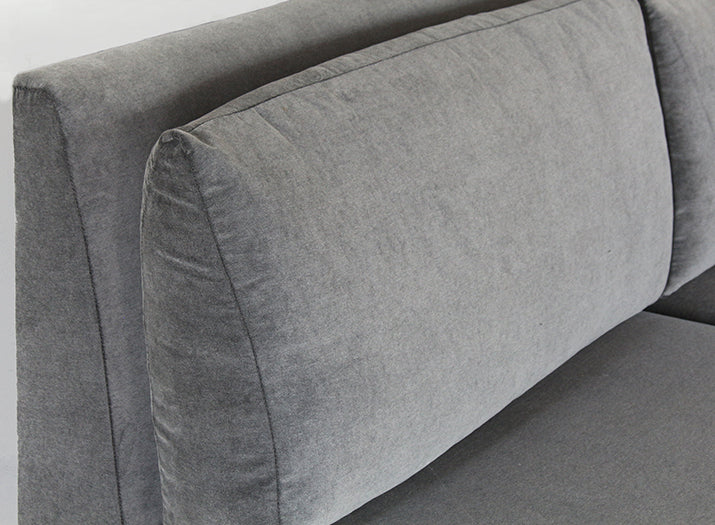 LS149 Armless Loveseat in Sanibel Charcoal