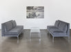 LS149 Armless Loveseat in Sanibel Charcoal