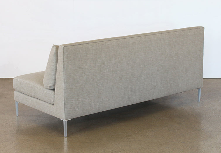 Armless Loveseat In Fawn