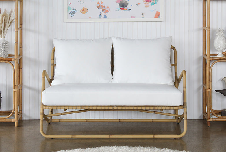 Faux Rattan Loveseat (Outdoor)
