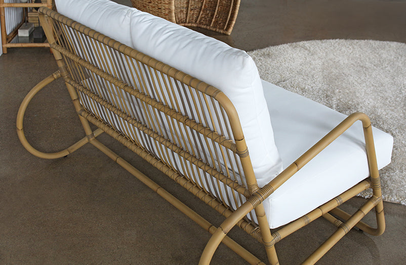Faux Rattan Loveseat (Outdoor)