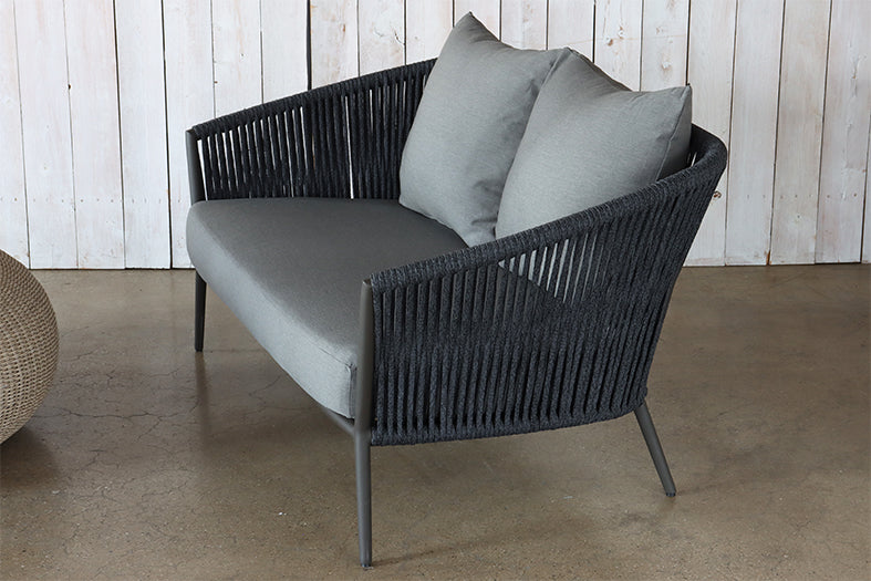 Charcoal Outdoor Loveseat