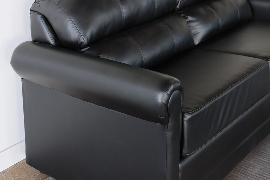 Black Leather Loveseat