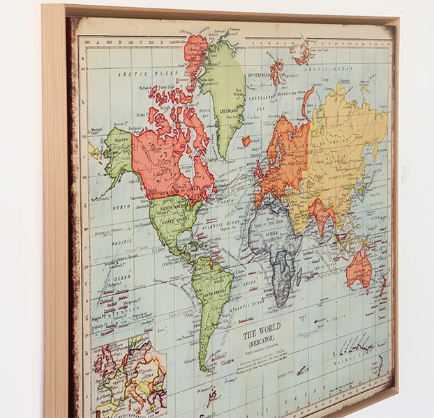 The World Map I 51.75W x 41.75H - Cleared Art