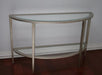 matte silver demilune console 8
