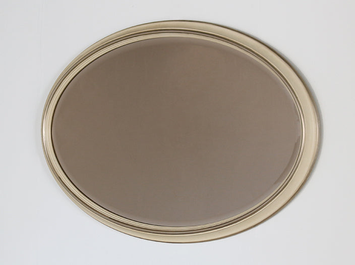 Rose-Tinted Oval Mirror
