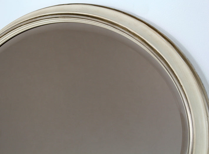 Rose-Tinted Oval Mirror