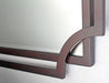 MIR88 Hollywood Regency Style Mirror in Caviar Finish 
