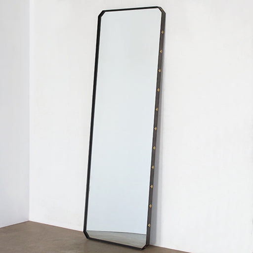 MIR92 Riveted Iron Floor Mirror
