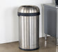 Round Metal Trash Receptacle
