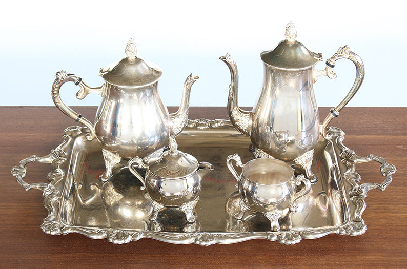 MISC143 Silver Plated Tea Set - 5 piece (1 set of 5)