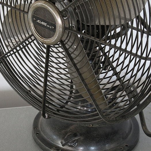 Vintage Black Industrial Table Fan