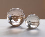 Set of 2 Glass Honeycomb Spheres 