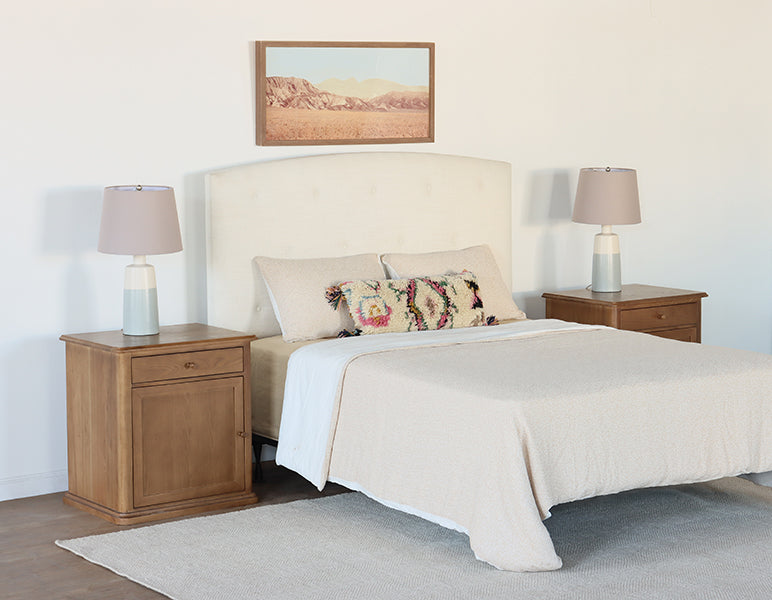 Oak Farmhouse Left Nightstand
