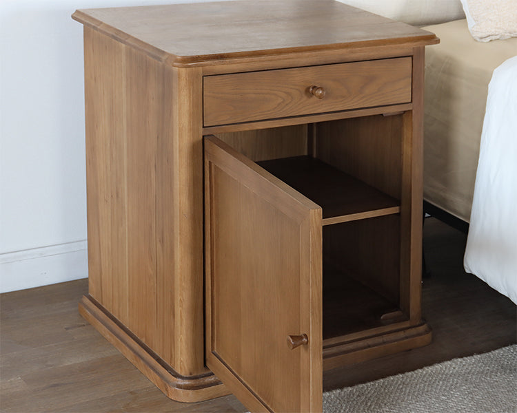 Oak Farmhouse Left Nightstand