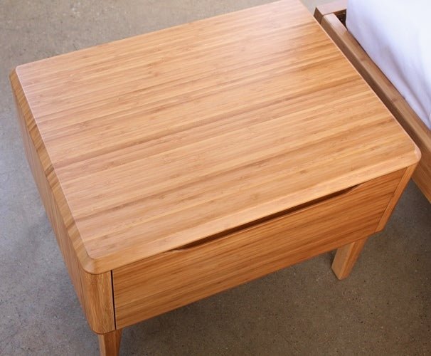 NS56 Modern Bamboo 1-Drawer Nightstand