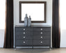 DR126 Black Maple Dresser with Mother of Pearl Accents