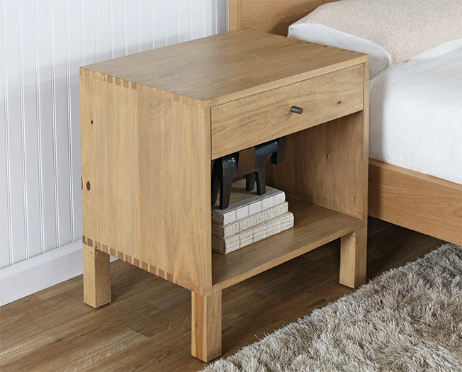 NS99 - Poplar 1 Drawer Nightstand 