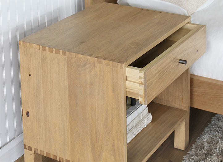 NS99 - Poplar 1 Drawer Nightstand 