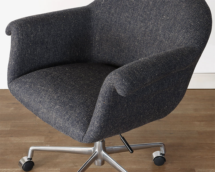 Dark Grey Office Chair on Casters