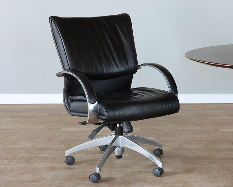 Black Leather Office Chair