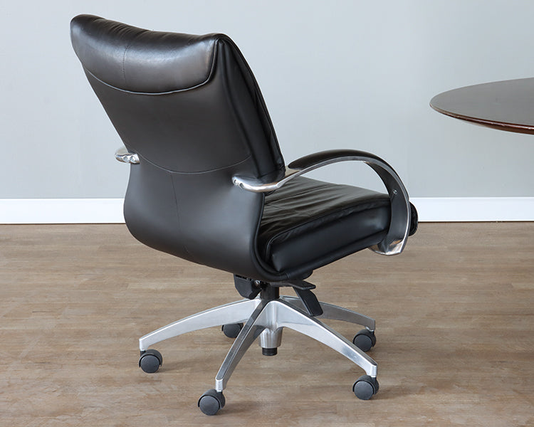 Black Leather Office Chair