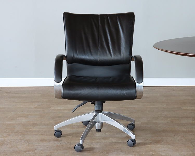 Black Leather Office Chair