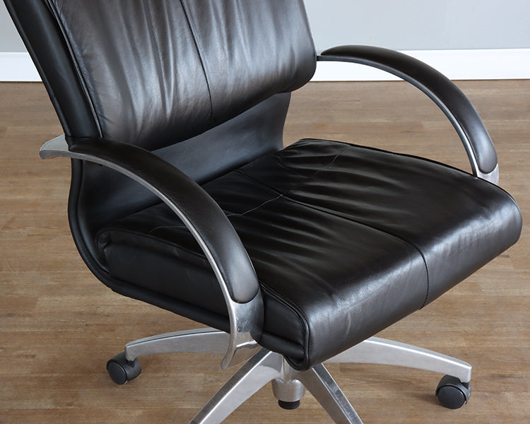 Black Leather Office Chair