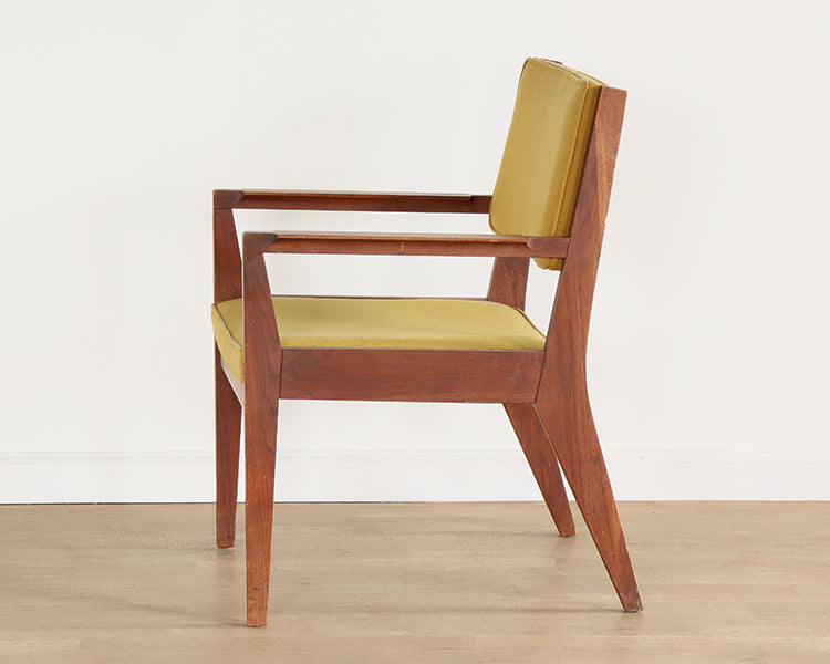 Vintage Yellow Mid Century Armchair