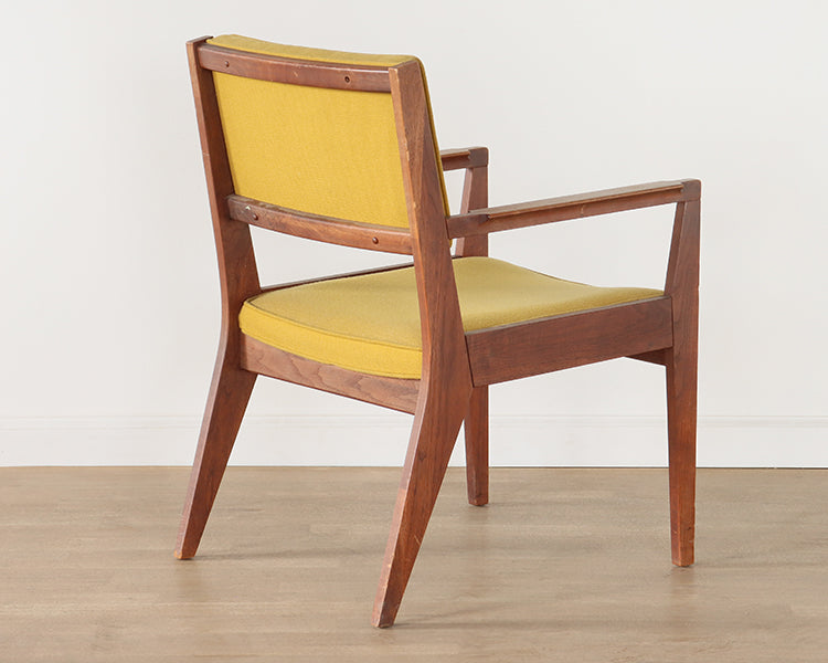 Vintage Yellow Mid Century Armchair