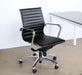 OC44 Eames Style Mid Back Black Desk Chair