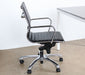 OC44 Eames Style Mid Back Black Desk Chair
