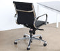 OC44 Eames Style Mid Back Black Desk Chair