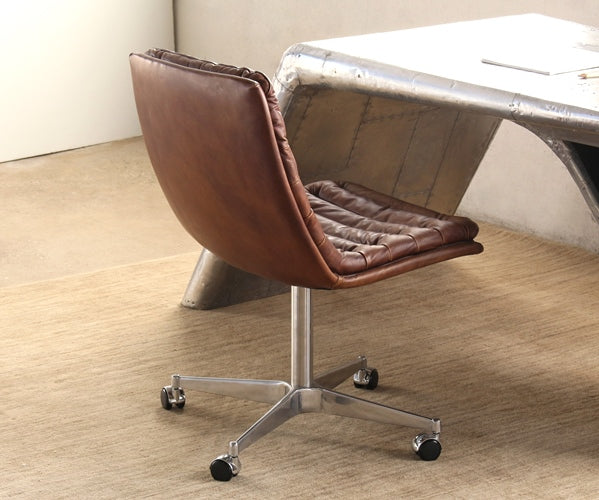 OC52 Malibu Desk Chair in Antique Whiskey Leather