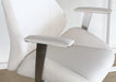 OC64 Bergen Low Back Office Chair in White Leatherette