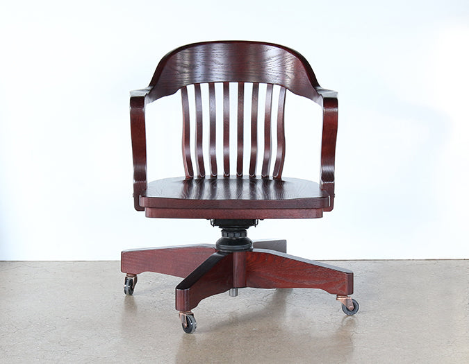 OC65 Rolling Bank Of England Desk Chair With Arms