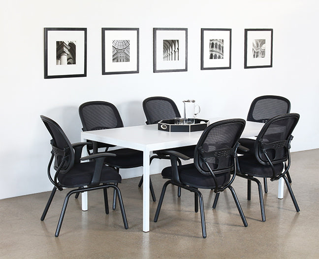 6' Office Table with White Top