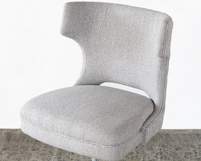 Wingback Desk Chair In Gray