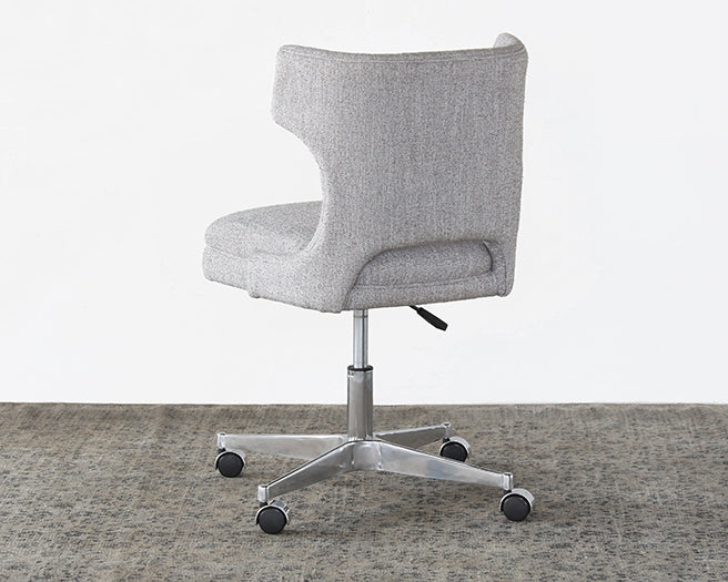 Wingback Desk Chair In Gray
