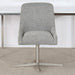 OC76 - Gray Upholstered Office Chair With Swivel Base